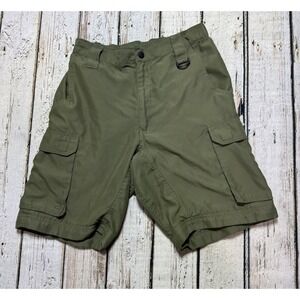 Boy Scouts Shorts Men's Small Relaxed Green BSA Uniform Hiking Cargo 10" Inseam